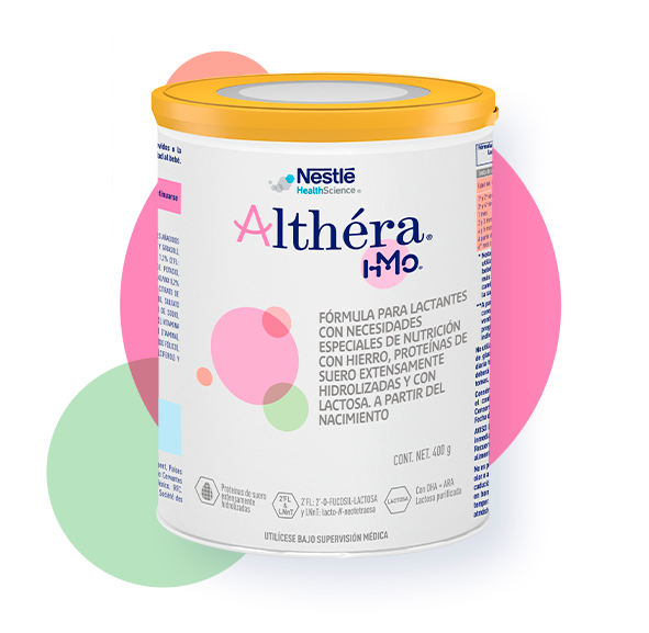 A can of Althéra HMO formula for children with cow’s milk protein allergy, developed by Nestlé Health Science.