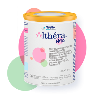 A can of Althéra HMO formula for children with cow’s milk protein allergy, developed by Nestlé Health Science.